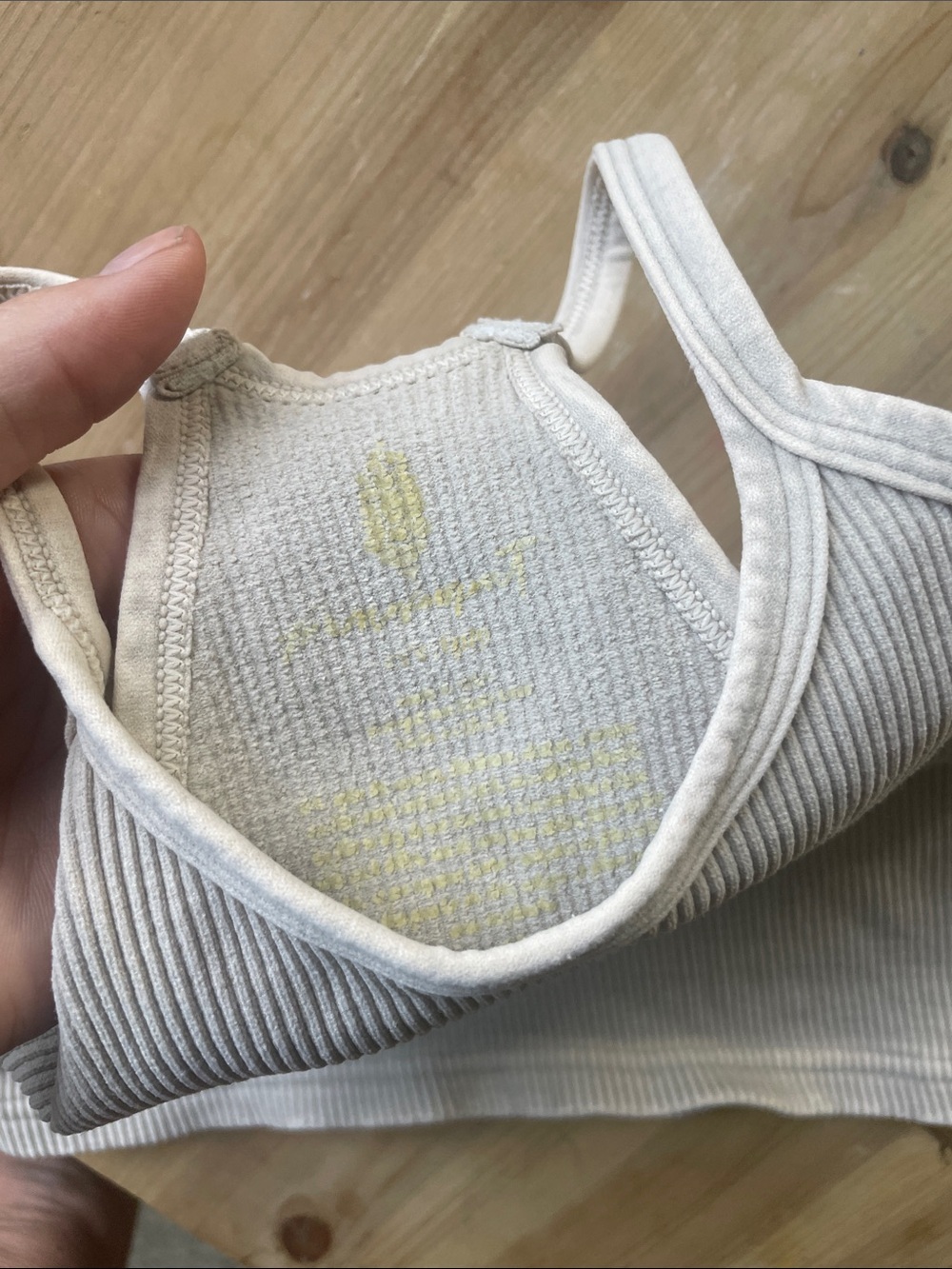 Free People Ribbed Cream Tank Top - Simple Racerback Style - Picture 8 of 8